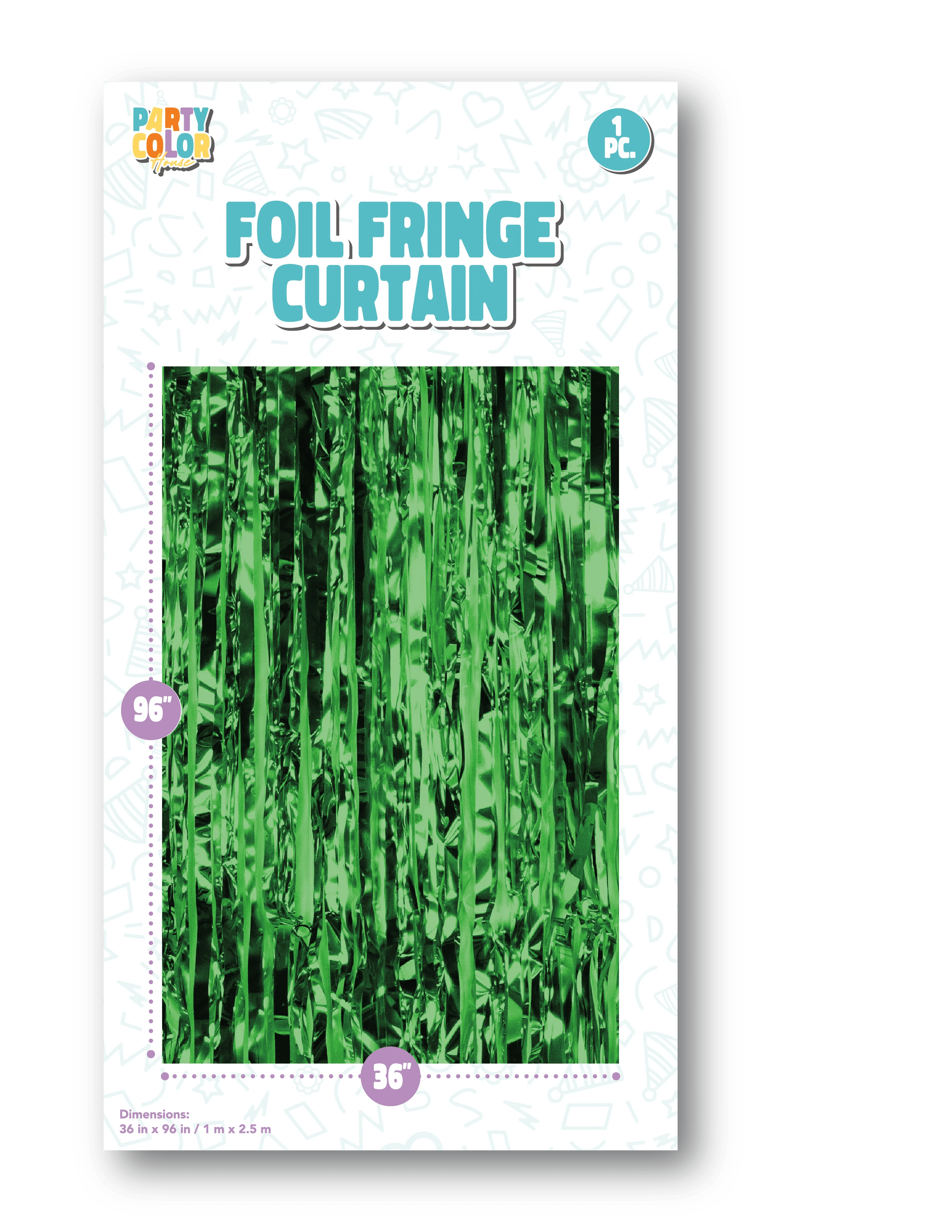 Curtain, Gloss Foil Green