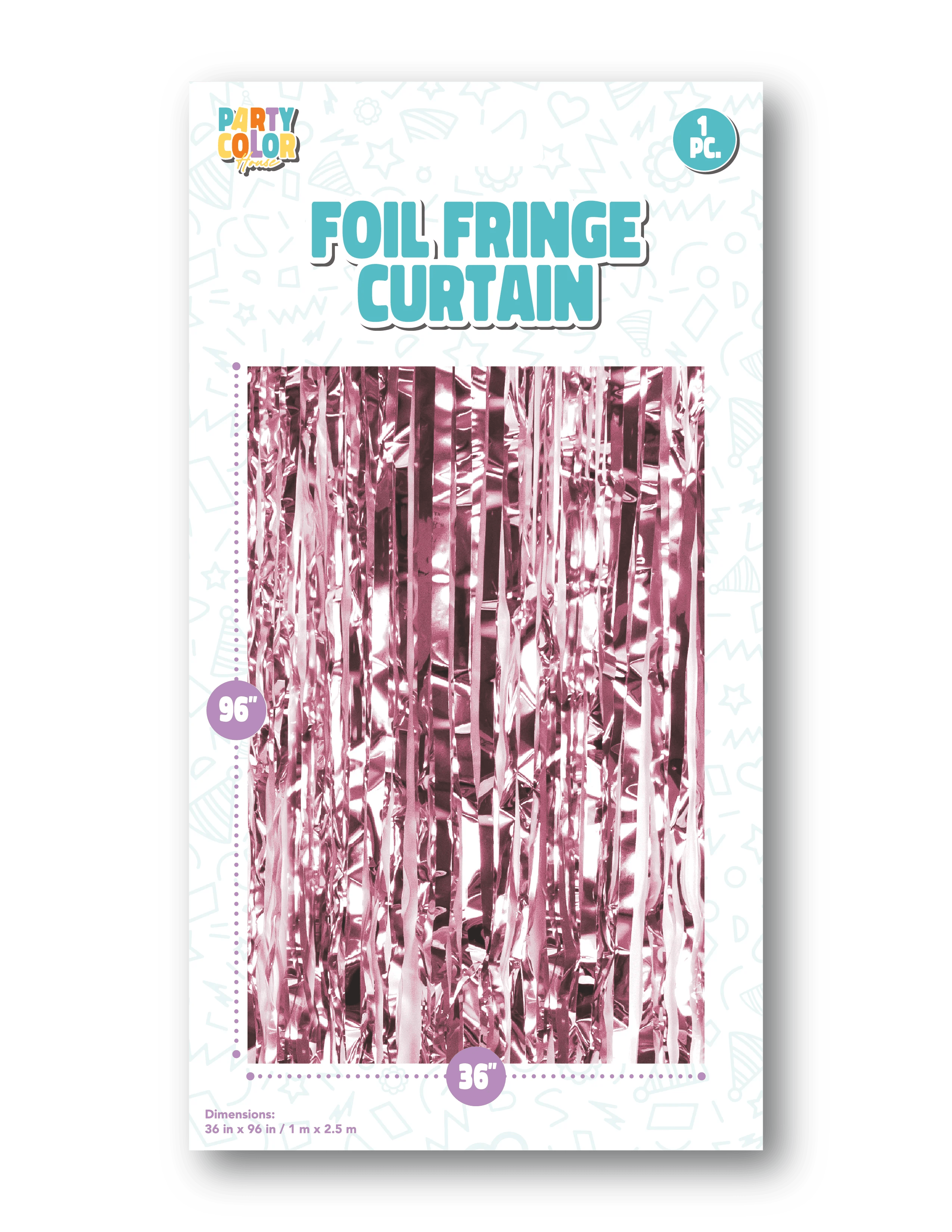 Curtain, Gloss Foil Rose Gold