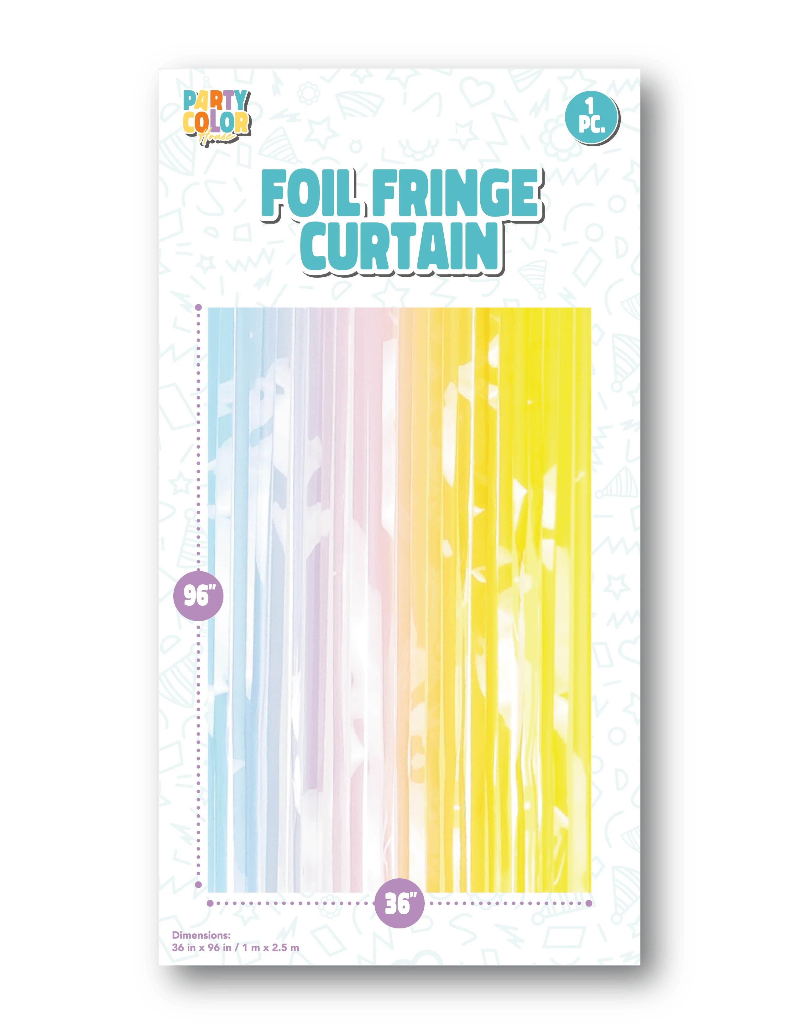 Curtain, Gradient Foil Macaron