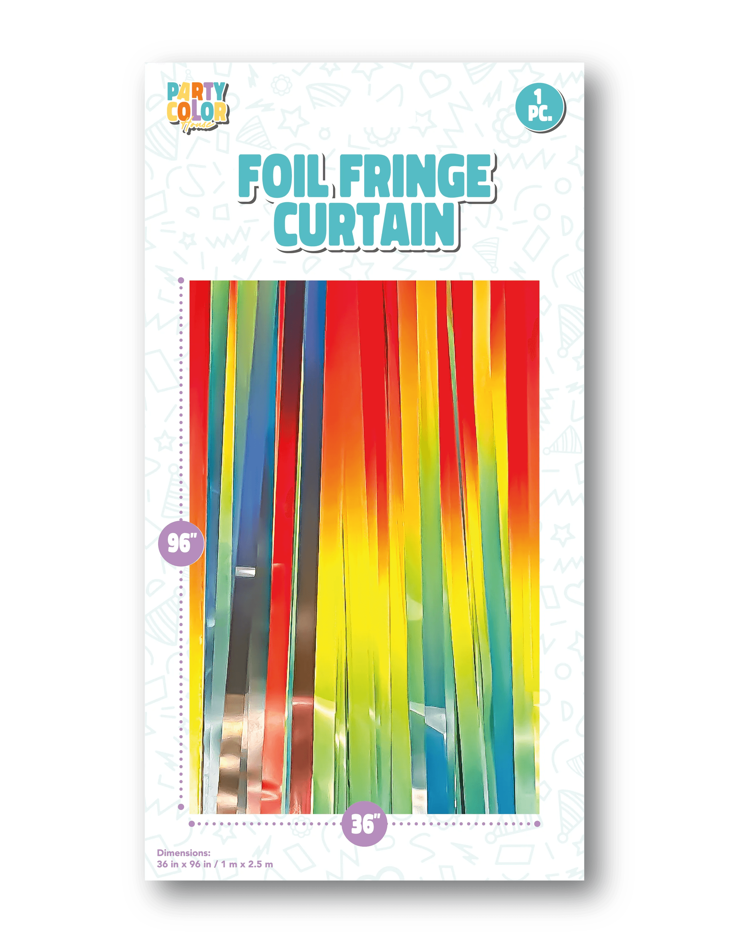 Curtain, Gradient Foil Blue-Red