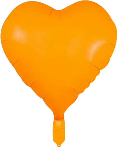 HEART Neon Orange, 18"