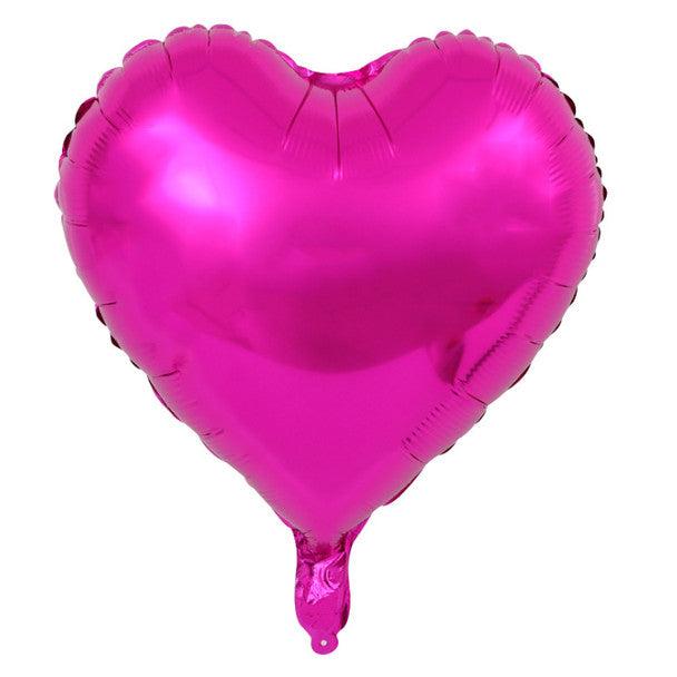 Heart 9" Self Sealing Fuchsia