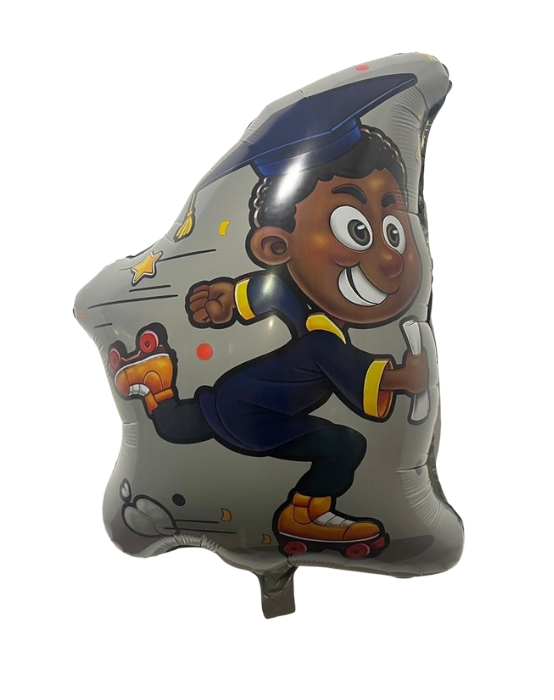 Melanin Graduation Party Balloon (Brown Lee)