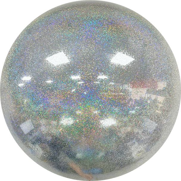 Bobo Bubble Silver Glitter 20"