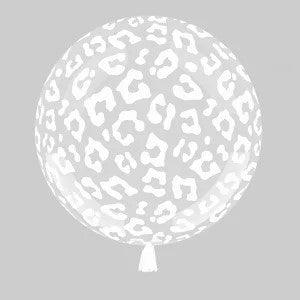 Leopard Print Clear - White