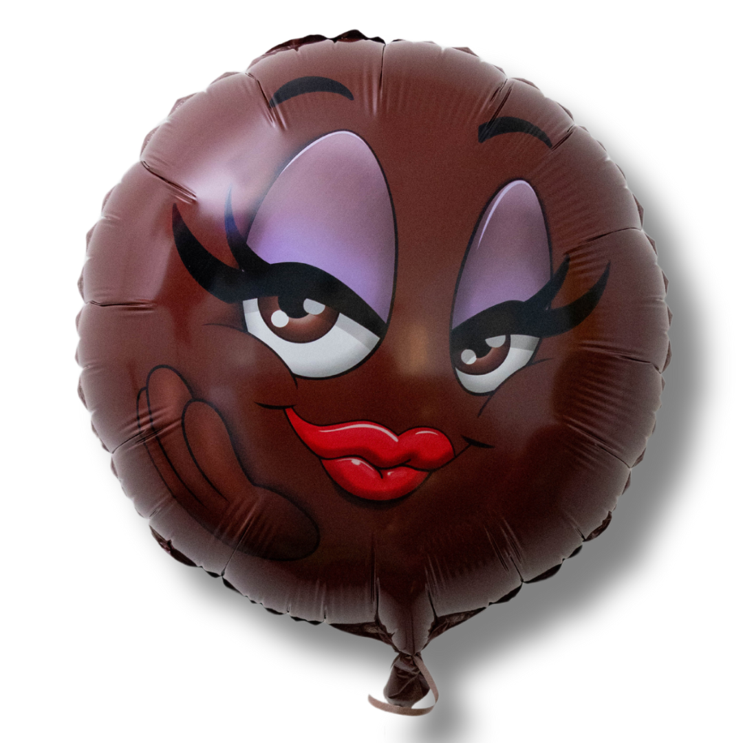 Melanin Moji Blushing Smiley Face