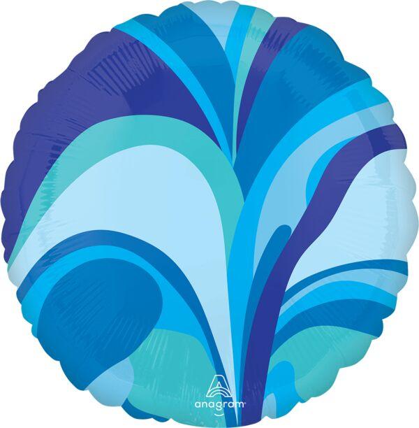 Anagram Blue Macro Marble Round