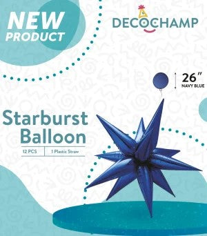 Starburst Decochamp Navy Blue