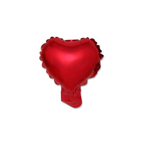 Heart 4" Self Sealing Red