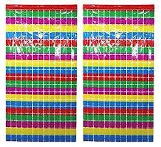 Foil Curtain, Squares, Assorted Colors