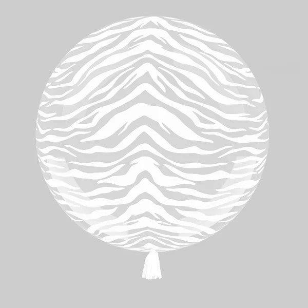 Tiger Print Clear - White