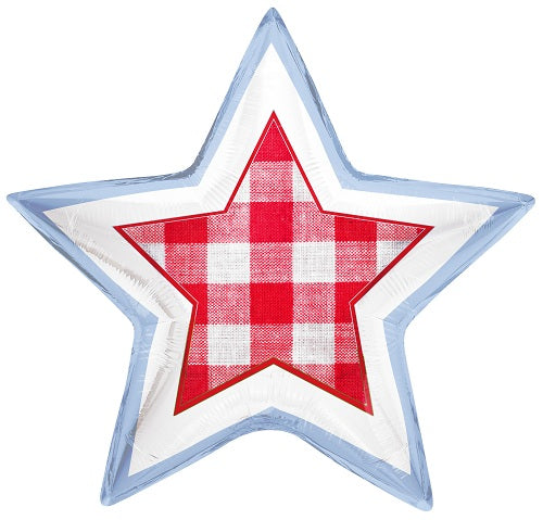 USA Gingham Star