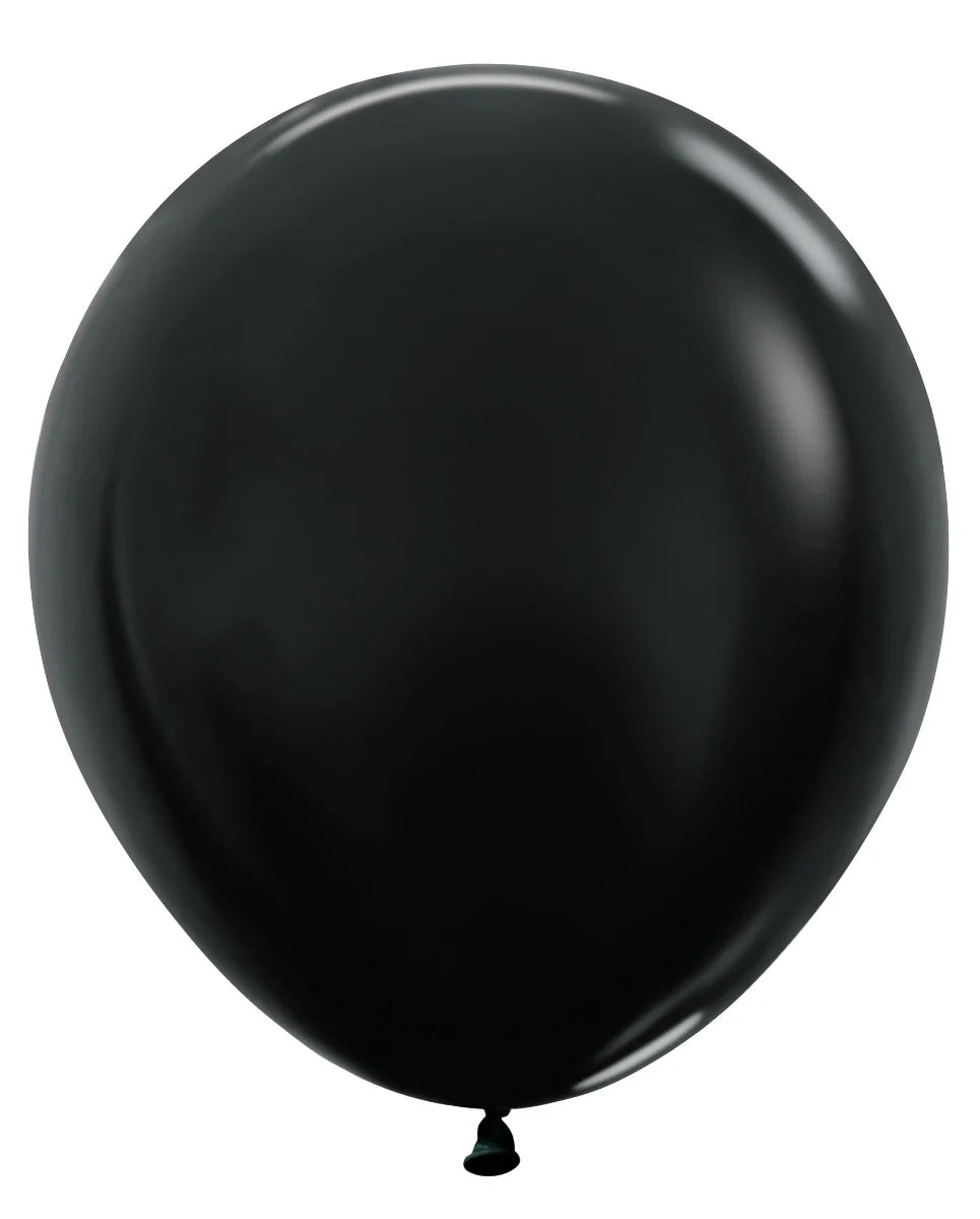 Sempertex Metallic Black Latex Balloon