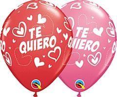 Qualatex Te Quiero Mix/Match Hearts Latex 1