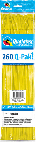Qualatex 260Q Citrine Yellow 1