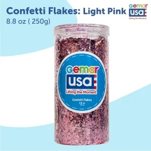 Baby Pink Confetti Jar Flake