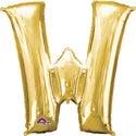 Letter W Gold Anagram (pkg) 1