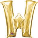 Letter W Gold Anagram (pkg) 1
