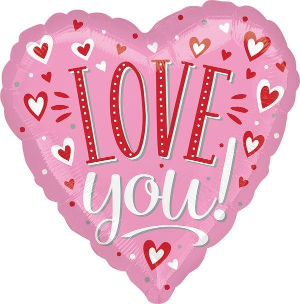 Love You White Dots Jumbo 1