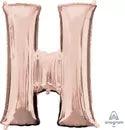 Letter H Rose Gold Anagram (pkg) 1