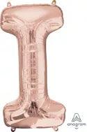 Letter I Rose Gold Anagram (pkg) 1