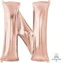 Letter N Rose Gold Anagram (pkg) 1