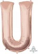 Letter U Rose Gold Anagram (pkg) 1