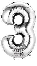 Number 3 Silver (pkg) 1
