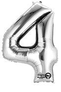 Number 4 Silver (pkg) 1