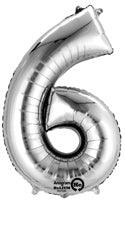 Number 6 Silver (pkg) 1