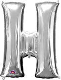 Letter H Silver Anagram (pkg) 1