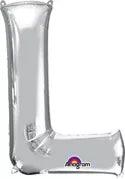 Letter L Silver Anagram (pkg) 1