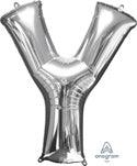 Letter Y Silver Anagram (pkg) 1