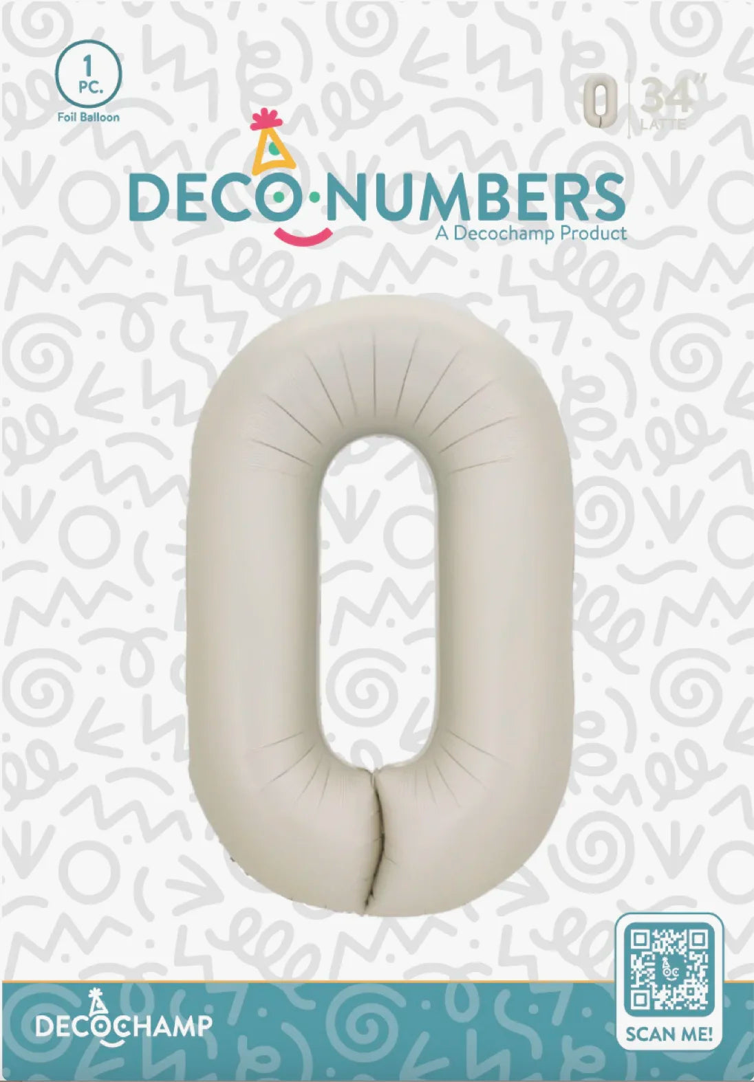 Number 0 Latte 34" DecoChamp