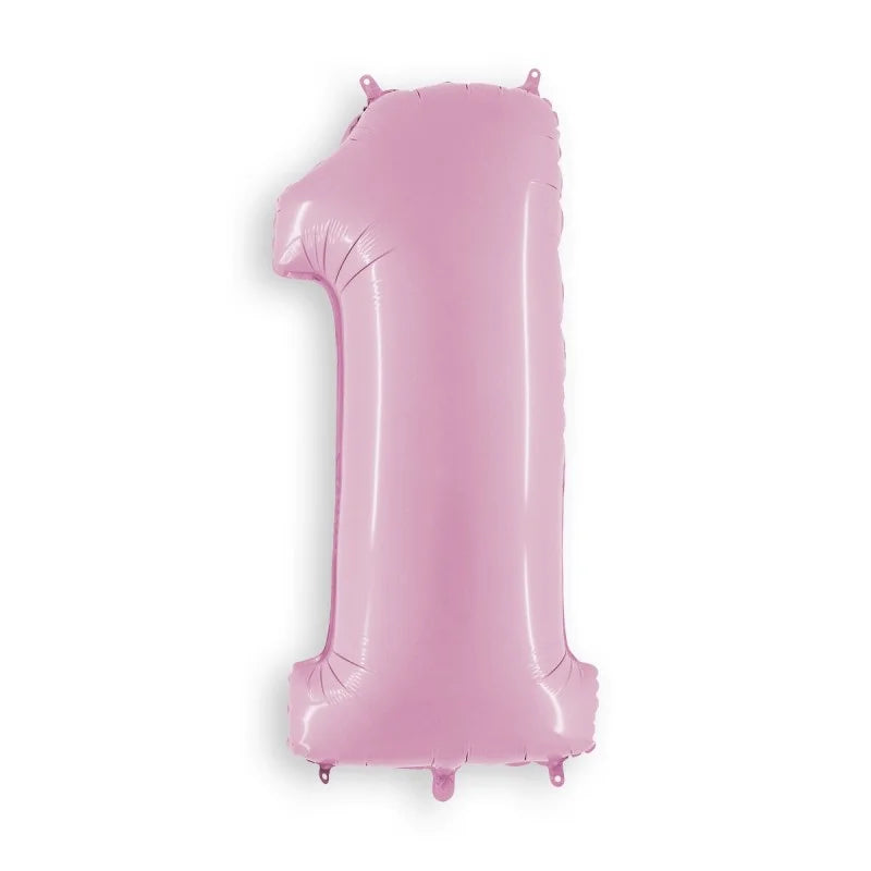 Number 1 Pastel Pink 40"