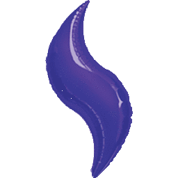 Foil Curve, Purple 36"