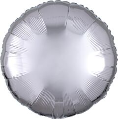 ROUND FOIL BALLOON, SILVER 17"