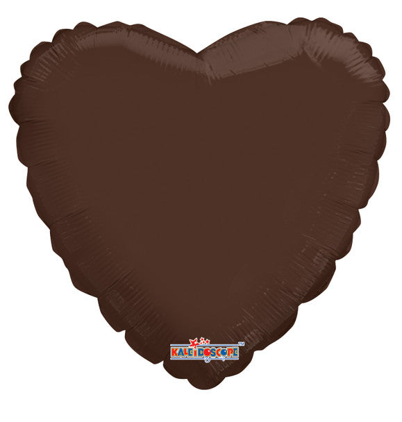 HEART CHOCOLATE BROWN 18" Foil