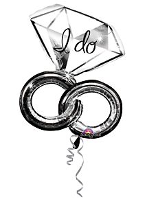 Wedding Rings Shape Foil Balloon