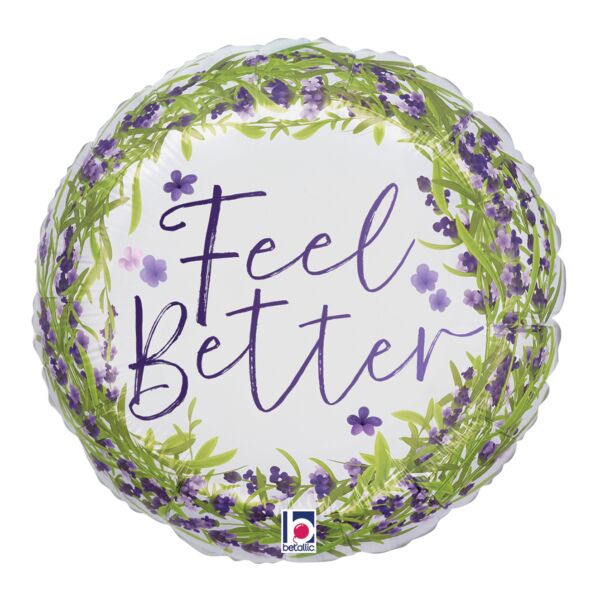 Feel Better Lavender Foil Balloon