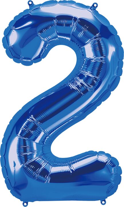 Number 2 Blue 34"
