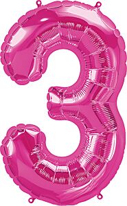 Number 3 Pink 34"