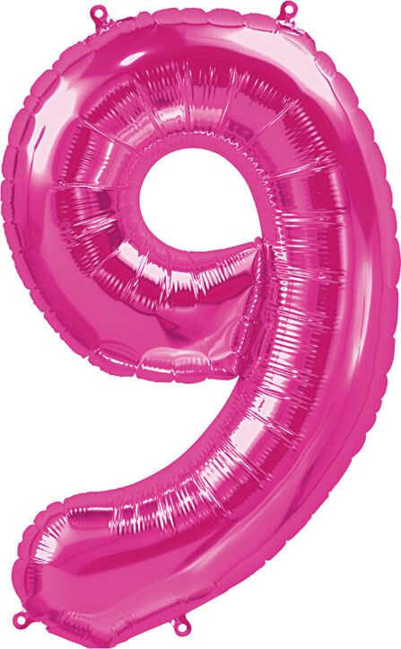 Number 9 Pink 34"