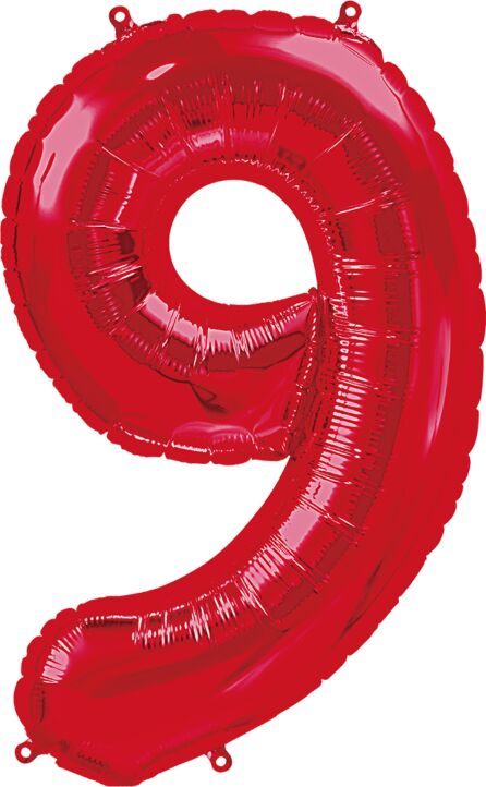 Number 9 Red 34"
