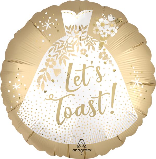 Let's Toast 18" Foil Balloon