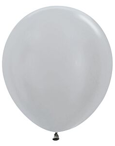 Sempertex Silver Latex Balloon