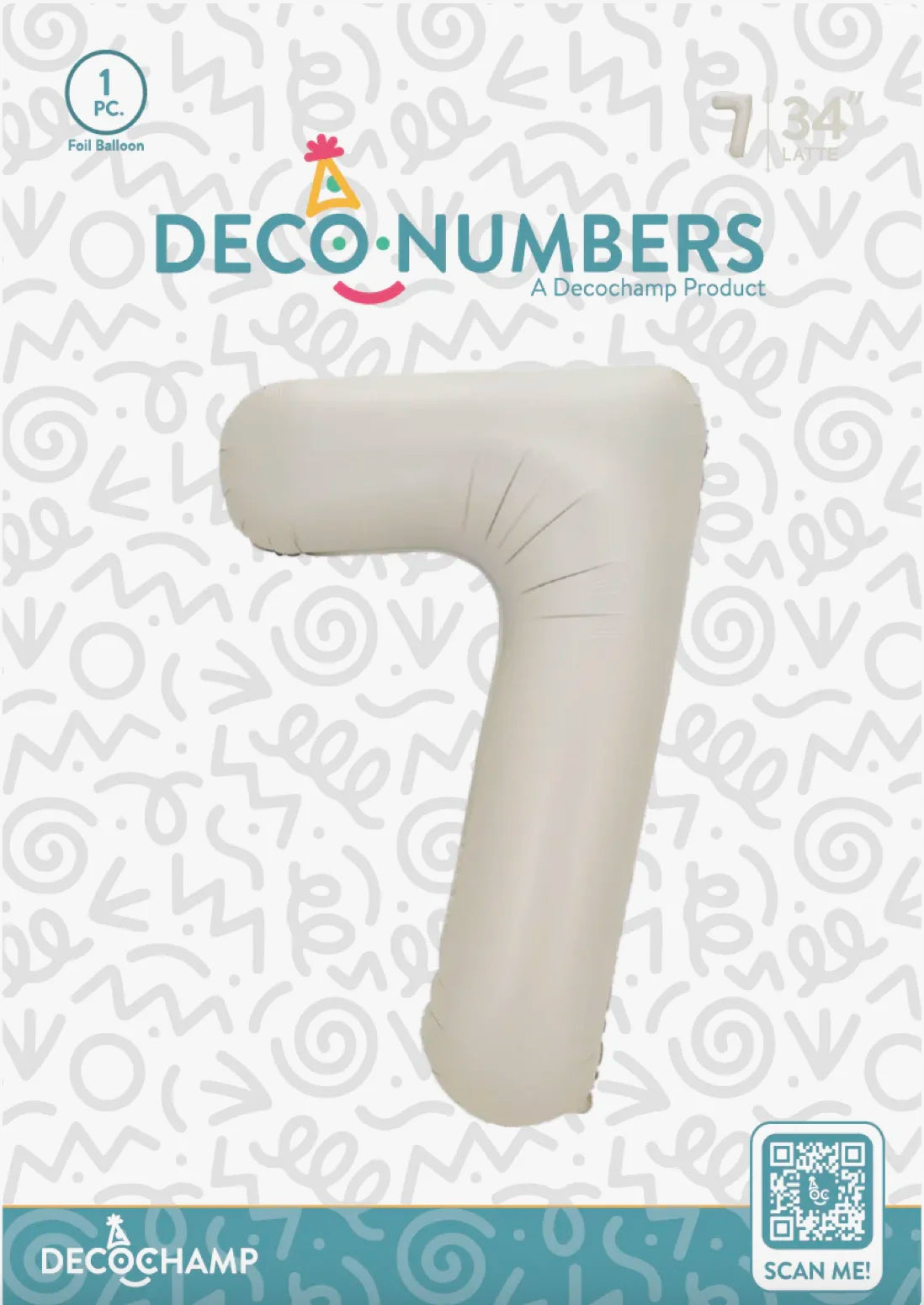 Number 7 Latte 34" DecoChamp