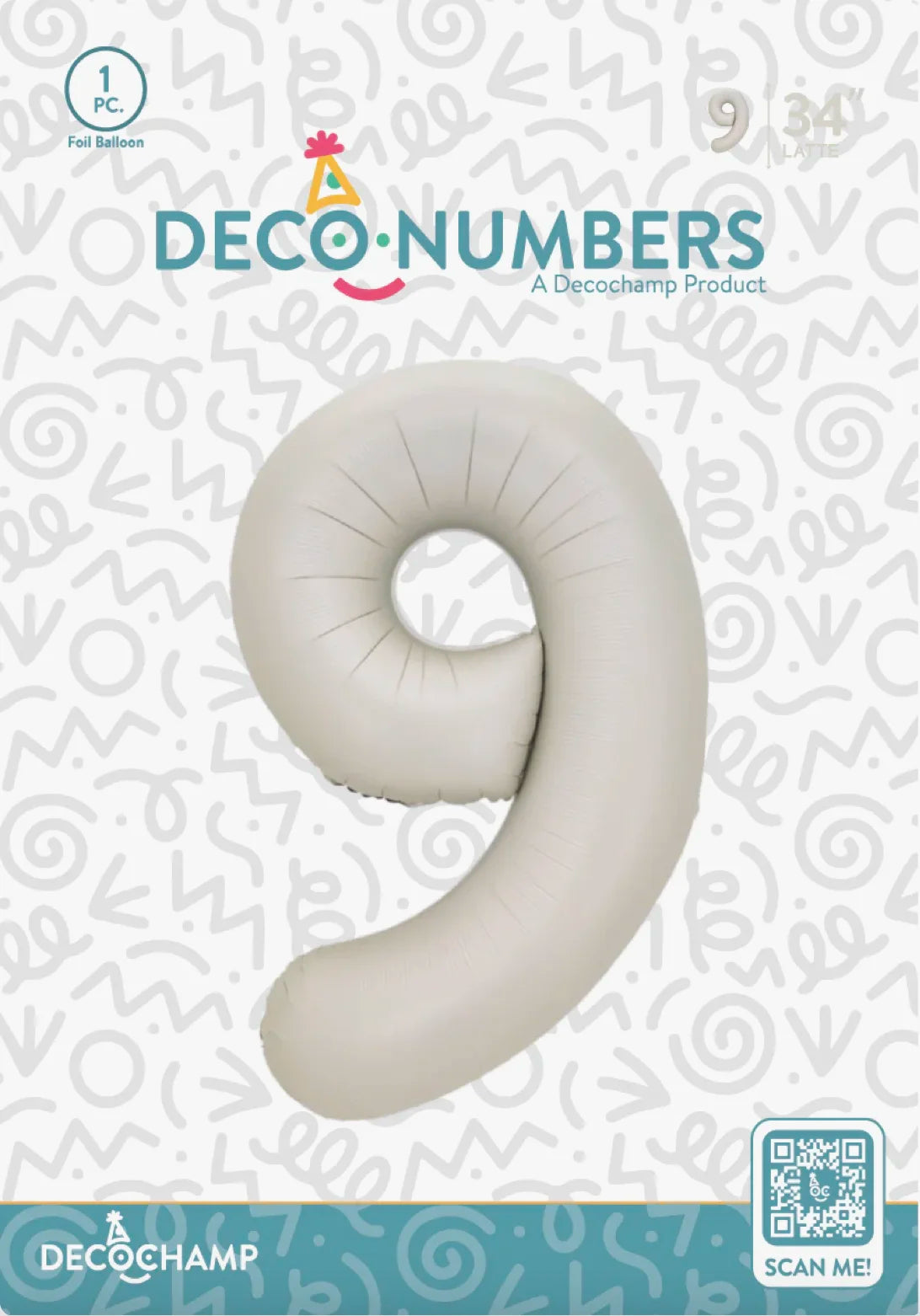 Number 9 Latte 34" DecoChamp