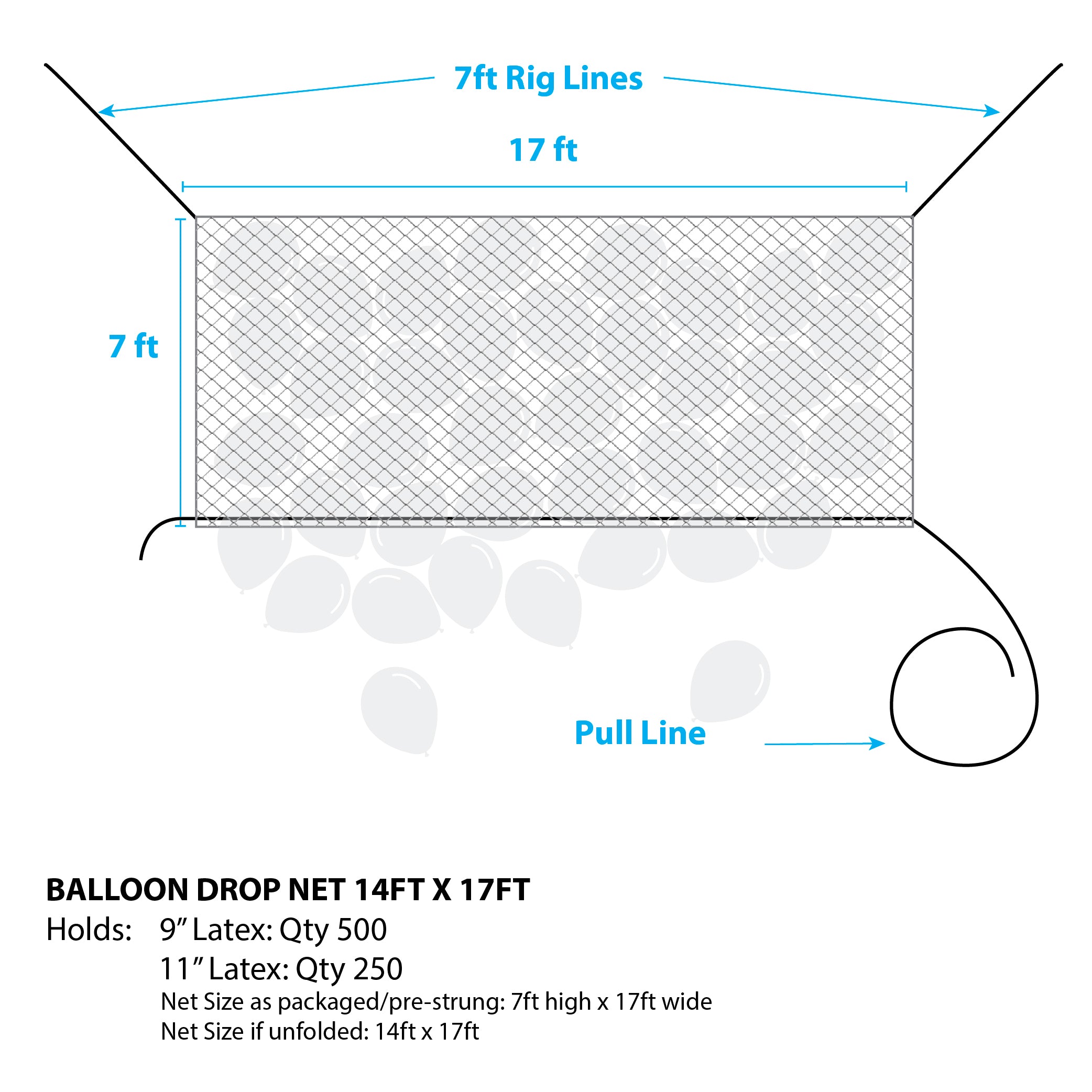 Balloon Net Prestrung™ – 17′ x 14′