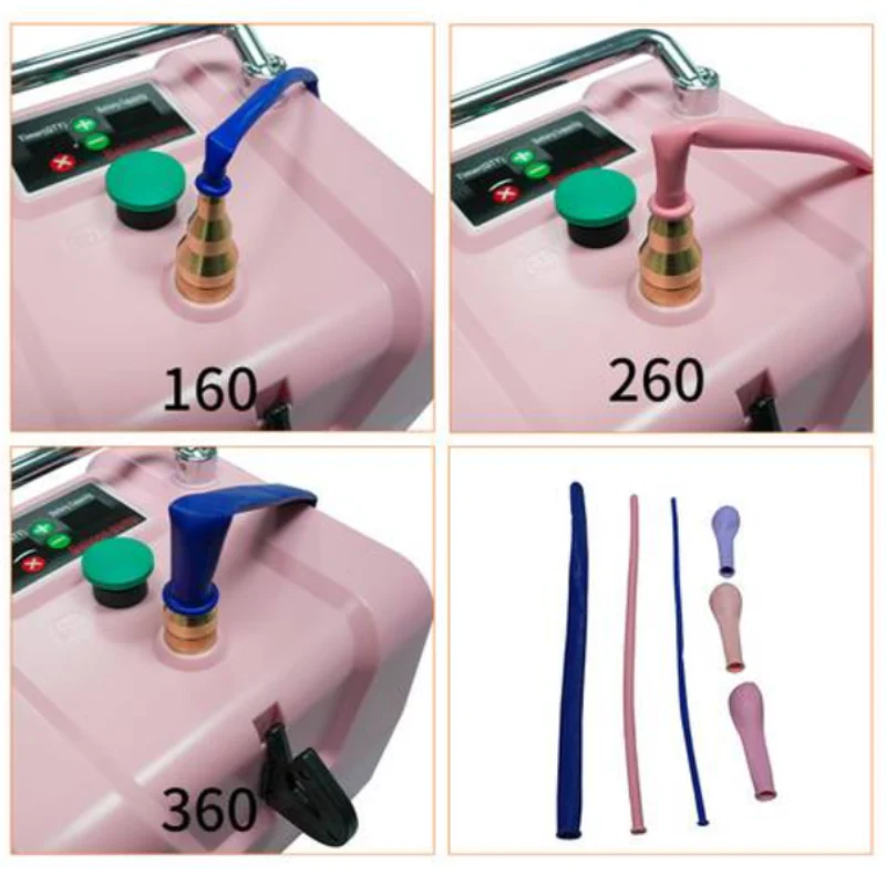 Hurricane 616 Twisting Balloon Inflator - Pink